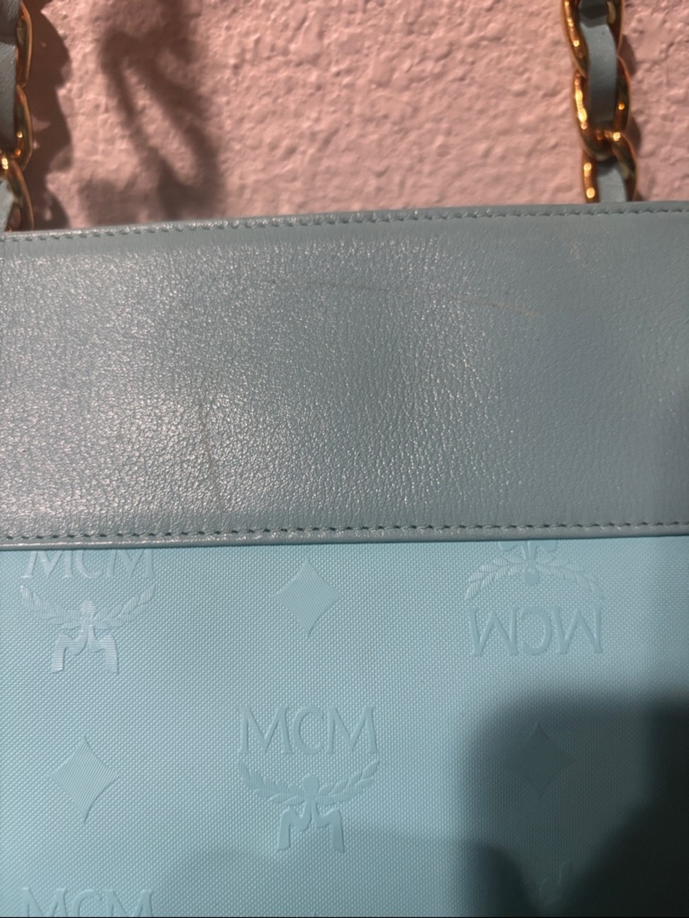 MCM Vintage Aqua Blue Shoulder bag - Picture 3 of 10